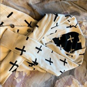 Cross covered Sweater